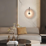 Marmor Modern Marble Wall Sconce - luxury wall lighting with a natural marble finish, warm ambient glow, and modern design for elegant interiors.