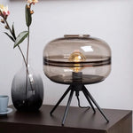 Nocta Modern Glass Table Lamp - Frosted Glass Design with Soft Warm Glow for Bedrooms, Living Rooms, and Offices