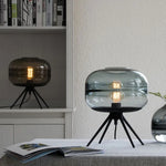 Nocta Modern Glass Table Lamp - Frosted Glass Design with Soft Warm Glow for Bedrooms, Living Rooms, and Offices