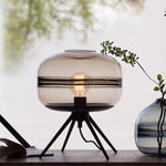 Nocta Modern Glass Table Lamp - Frosted Glass Design with Soft Warm Glow for Bedrooms, Living Rooms, and Offices