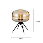 Nocta Modern Glass Table Lamp - Frosted Glass Design with Soft Warm Glow for Bedrooms, Living Rooms, and Offices
