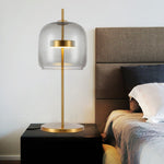 Solix Modern Glass Table Lamp - Sleek Contemporary Lamp with Frosted Glass Design for Bedrooms, Living Rooms, and Offices