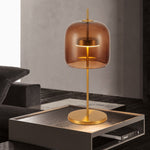 Solix Modern Glass Table Lamp - Sleek Contemporary Lamp with Frosted Glass Design for Bedrooms, Living Rooms, and Offices