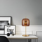 Solix Modern Glass Table Lamp - Sleek Contemporary Lamp with Frosted Glass Design for Bedrooms, Living Rooms, and Offices
