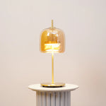 Solix Modern Glass Table Lamp - Sleek Contemporary Lamp with Frosted Glass Design for Bedrooms, Living Rooms, and Offices