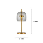 Solix Modern Glass Table Lamp - Sleek Contemporary Lamp with Frosted Glass Design for Bedrooms, Living Rooms, and Offices