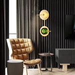 Solring Modern Disc Wall Sconce - Minimalist Wall Light with Circular Design for Hallways, Bedrooms, and Living Rooms